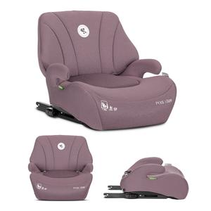 Inaltator auto pentru copii Lorelli Pyxis, i-Size, Isofix, tip booster cu spatar detasabil, 6-12 ani, 125-150 cm, Roz