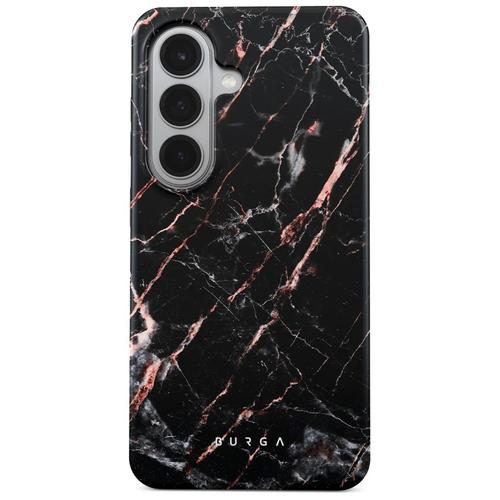 Husa telefon Burga Dual Layer Magnetic Rose Gold Marble pentru Samsung Galaxy S26 (Negru)