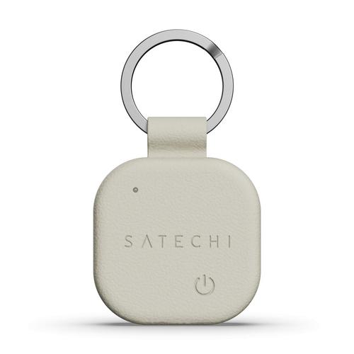 Breloc tracker Satechi Vegan-Leather Findall ST-LKCFW, Piele ecologica (Alb)
