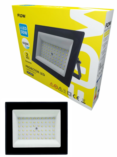 Proiector LED Flow 17077, 50W, 6500K, 4500 lm