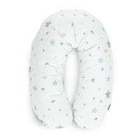 Perna alaptare Lorelli Bear with swing Blue, 190 cm, husa 100% bumbac ranforce