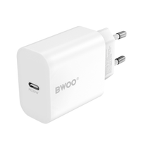 Incarcator retea BWOO CDA233, 20W, 1 x USB-C (Alb)