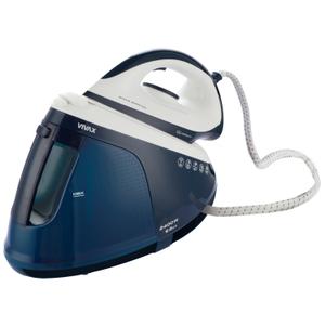 Statie de calcat cu abur VIVAX IRS-6015C WBL Infinity, 2200-2600 W, Debit de abur 120-240 g/min, 6 bari, Oprire automata, Auto-curatare, Rezervor 1.5 l, Termostat reglabil (Alb/Albastru)