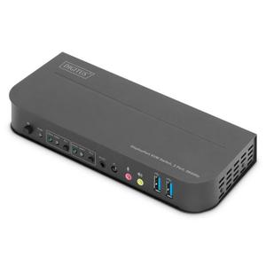 Switch KVM DIGITUS 2 porturi DisplayPort, 4K 60Hz 2xUSB