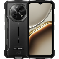 Telefon Mobil Doogee Fire 5 Pro, Procesor MediaTek Helio G81 Octa Core, Ecran IPS TFT 6.6", 4GB RAM, 128GB Flash, Camera 13 MP, Wi-Fi, 4G, Dual Sim, Android (Negru/Gri)