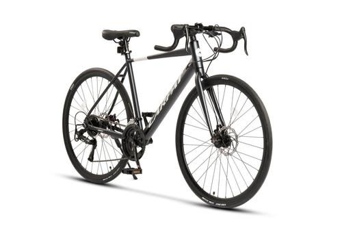 Bicicleta Cursiera/Cyclocross Carpat Adv C28320RG, roti 28inch, Aluminiu, 16 Viteze, Echipare A3-LTW00, Frane Disc, Cabluri Integrate, Albastru/Alb