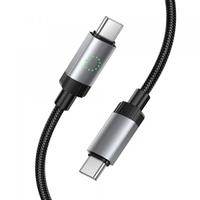 Cablu Date si Incarcare USB-C - USB-C HOCO X117, 60W, 1m, Negru