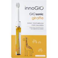Periuta de dinti electrica pentru copii Luka GIOsonic Giraffe, 4 capete de schimb, 3 moduri de functionare, Galben