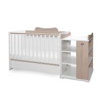 Patut modular multifunctional LORELLI Multi, 5 configurari diferite, 190 x 72 cm, Alb/Crem