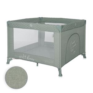 Tarc de joaca Lorelli Sunny Playground, 0-36 luni, maxim 15 kg, pliabil, mecanism siguranta, saltea 2 cm si sezut intarit, Verde