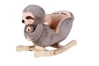 Balansoar din lemn pentru copii Knorr Toys Lenesul Luis, include marioneta de mana din plus, 65x32x50 cm, pana la 30 kg, 18 Luni+