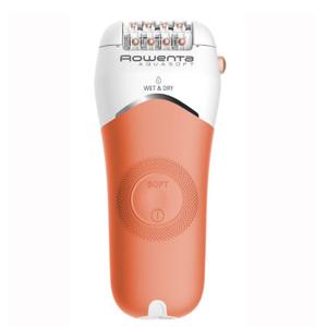 Epilator Rowenta AquaSoft EP4920F0, 4.5W, 40 min autonomie, Wet&Dry, 4 accesorii, Skin Respect technology (Corai/Alb)