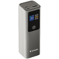 Acumulator extern Verbatim Charge'n'Go 32269, 27.000mAh, 183 W Max, USB-C1/C2 PD pana la 140W 3.1, USB-A QC 3.0 18W, Disply TFT (Gri)