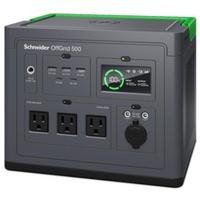 Statie de incarcare portabila Schneider OffGrid 500, PPS500-GR, 230V, 517Wh Lithium-ion, LCD, 2 CEE 7/3 Schuko outlets, Sinewave, 3 USB-A, 2 USB-C, Wireless Charger