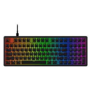 Tastatura gaming mecanica HyperX Origins 2 1800, iluminare RGB personalizabila, switch‑uri Hot‑Swap, profil taste inalt, layout 1800, polling rate max 8K, unghi ajustabil, software NGENUITY, Negru