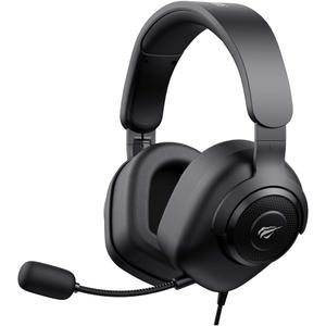 Casti gaming cu microfon HAVIT H2230d, sunet surround, difuzoare 50mm, control volum, microfon detasabil, multiplatforma, conectare prin jack 3.5mm, Negru
