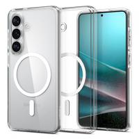 Husa MagSafe pentru Samsung Galaxy S26 Plus S947, Spigen, Ultra Hybrid, Transparenta Alba