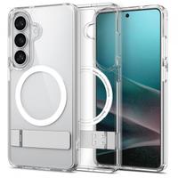 Husa MagSafe pentru Samsung Galaxy S26 Plus S947, Spigen, Ultra Hybrid S, Transparenta Alba