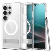 Husa MagSafe pentru Samsung Galaxy S26 Ultra S948, Spigen, Ultra Hybrid S, Transparenta Alba