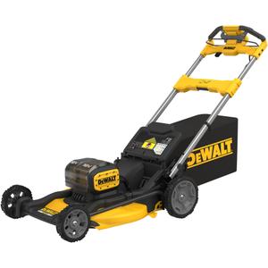 Masina de tuns gazon/iarba cu autopropulsie pe acumulator DeWALT DCMWSP156N, 2 x 18V XR, latime taiere 53 cm, inaltime taiere 25-102 mm, 6 trepte de taiere, 2 lame, functie 3 in 1, cos colector 67 L, fara incarcator si acumulator in setul de livrare