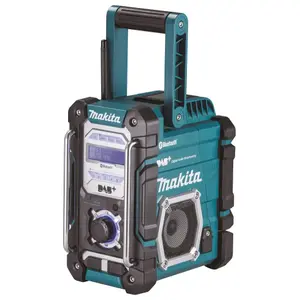 Radio portabil Makita DMR112 Bluetooth FM/DAB, 2 difuzoare, IP64, 282x163x294mm