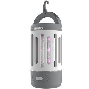Lampa electrica anti-insecte Noveen IKN851, UV, LED, portabil (1200 mAh), lanterna, 4 W, 800 V, IP44 (Alb/Gri)