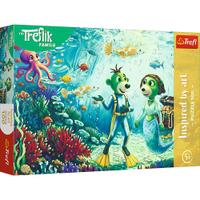 Puzzle Trefl Familia Treflik, Inspirat de Arta Magia Adancurilor, 100 de piese