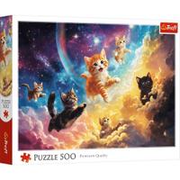 Puzzle Trefl Pisicute Spatiale, 500 de piese