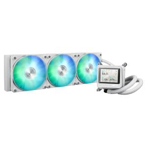 Cooler CPU AIO ASUS MAX Gaming LC 360 ARGB LCD, Racire cu lichid, Ventilatoare ARGB, Eran IPS 2.4", 360 mm (Alb)