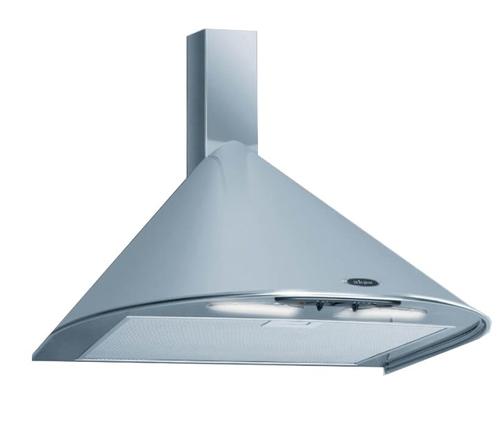 Hota decorativa Akpo WK-5 RONDO TURBO, 207 m3/h, 100 W, Clasa C, Bec 28 W, 50 cm (Inox)