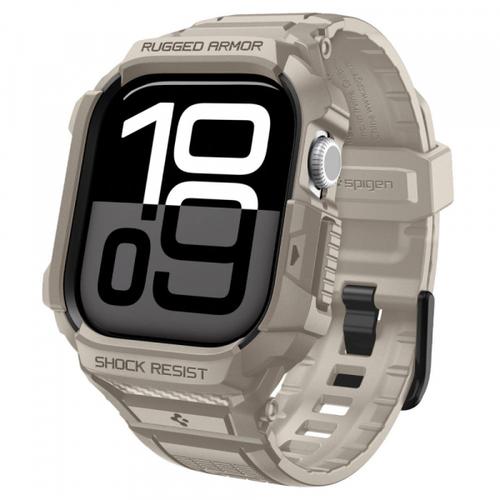 Husa Spigen Rugged Armor Pro V2 pentru Apple Watch Series 10 / 11 46mm, Bej