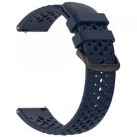 Curea Techsuit W083 pentru Amazfit Watch / Samsung Watch Series, 22mm, Bleumarin