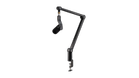 Microfon Gaming Logitech YETICASTER GX, Bundle cu YETI GX si brat Compass boom arm, RGB, LIGHTSYNC, Supercardioid, USB-C la USB-A (Negru)