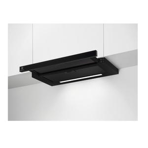 Hota telescopica incorporabila Electrolux LFP626AK, Putere de absorbtie 600 mc/h, 3 viteze, 60 cm, Sticla (Negru)