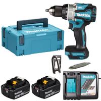 Masina de gaurit si insurubat Makita DDF489RTJ 18V, 73Nm, 2 acumulatori 5Ah, in valiza MakPac