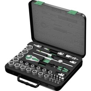 Set 37 surubelnite de precizie, Wera, 1/2", Negru/Verde