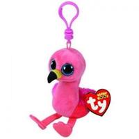 Breloc de plus Ty Flamingo, 8.5 cm, Roz