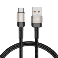 Cablu Date si Incarcare USB-A - USB-C Tech-Protect Ultraboost EVO, 100W, 1m, Argintiu