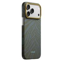 Husa Pitaka Breath of Veins Aramida Magsafe iPhone 17 Pro Dive Green