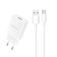 Incarcator retea Dudao A4EU, USB-A 2.1A, Alb