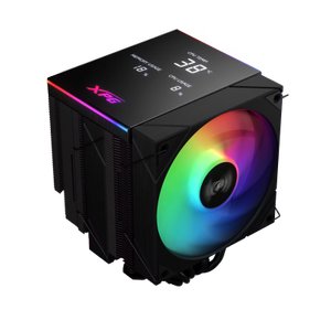 Cooler CPU XPG MAESTRO PLUS 62DA, Racire cu aer, 1x120mm, FDB, 800-1800 RPM, Iluminare LED ARGB (Negru)