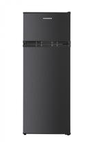 Frigider cu 2 usi HEINNER HF-H2206DGE++, 206 L, Clasa E, Lumina LED, Usi reversibile, H 143 cm (Gri antracit)