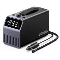 Pompa electrica Ugreen 150 PSI 12V pentru anvelope, 3x4500mAh, neagra, dimensiuni 23,7x14,3x11cm, set cu 3 adaptoare de pompare (Negru)