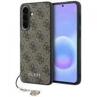 Husa pentru Samsung Galaxy A37 5G, Guess, 4G Classic Logo Charm, Maro