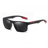 Ochelari De Soare Barbati Techsuit TR90 (MM101), Polarizati, Protectie UV (Negru/Rosu)