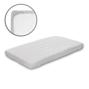 Cearceaf cu elastic pentru patut Lorelli, 98 x 65 cm, 100% bumbac ranforce, Gri