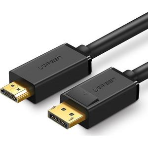 Cablu video Ugreen 10202, DisplayPort la HDMI, 4K, 2m (Negru)