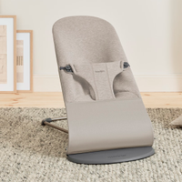Balansoar BabyBjorn Bliss Sand Grey, 3D Jersey, 0 - 2 ani, Gri