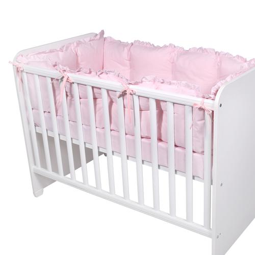 Set protectii laterale pentru pat 4 piese Lorelli, 60x120 cm, Roz