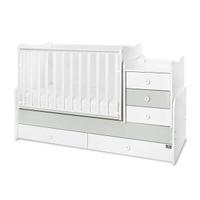 Mobilier multifunctional Lorelli Maxi Plus Trio White Milky Green, 70 x 160 cm, transformabil
